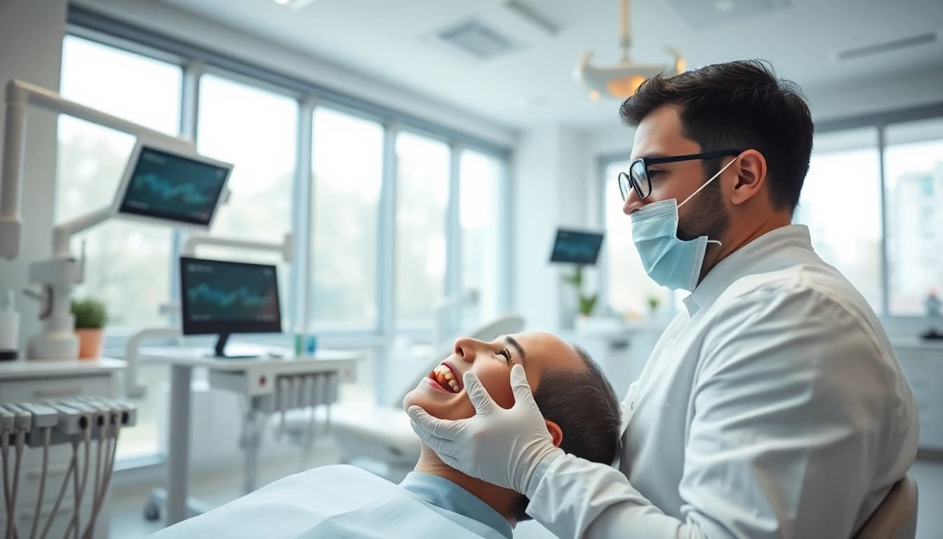 Orthodontist near me providing care in a modern dental clinic environment.