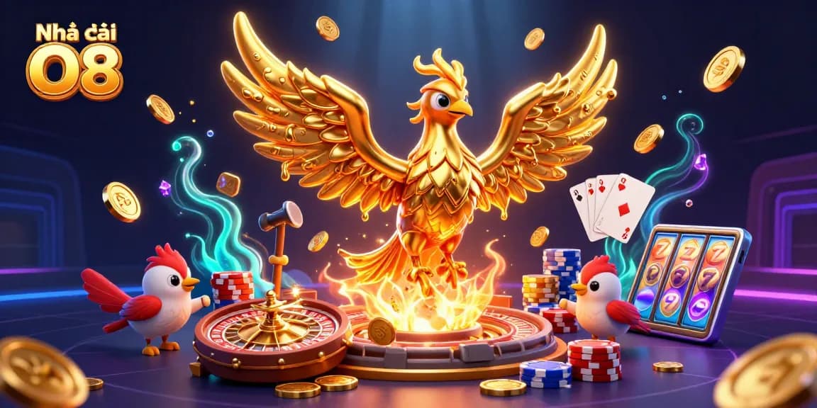 Engage with the vibrant world of Nhà cái O8, showcasing dynamic casino action and gaming excitement.