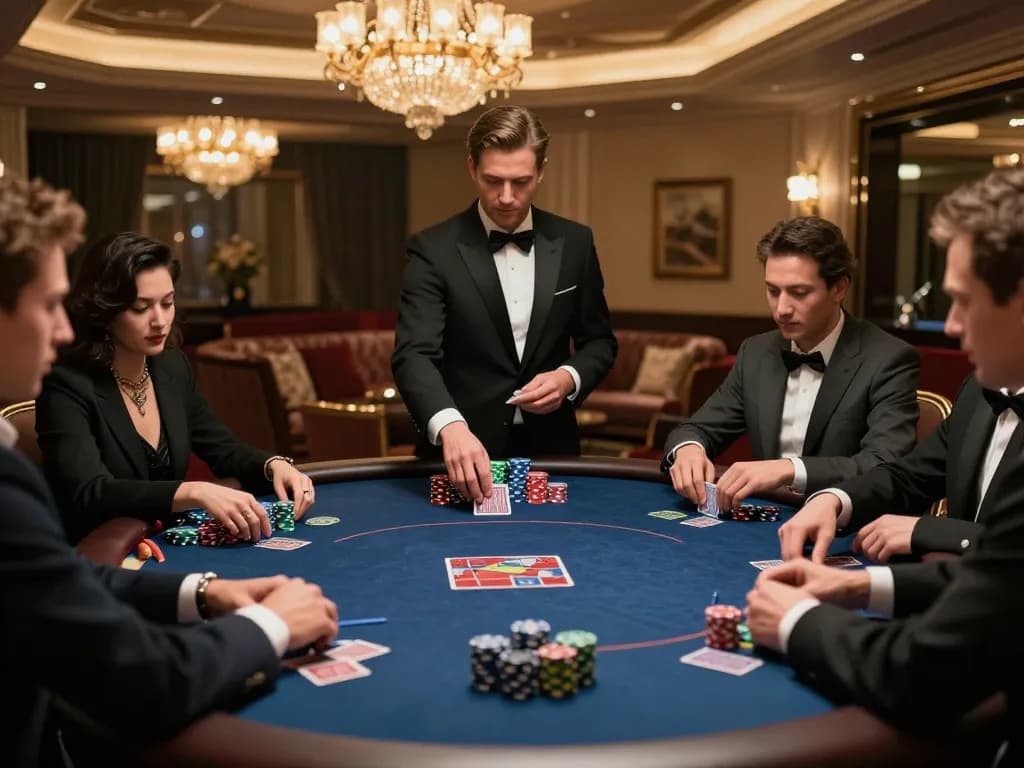 Experience the thrill of gojekpot in an upscale casino VIP poker game atmosphere