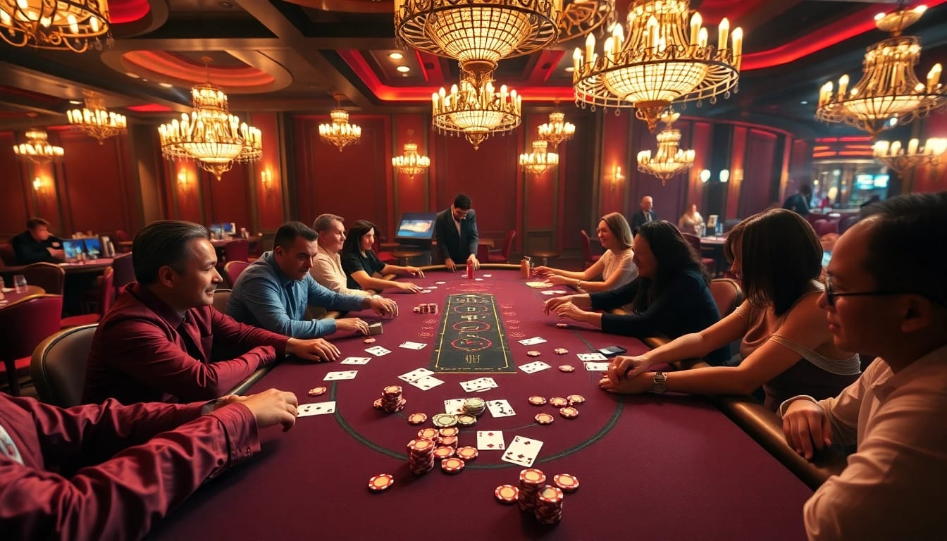 Permainan obraltoto berlangsung seru di meja blackjack yang berkilau.