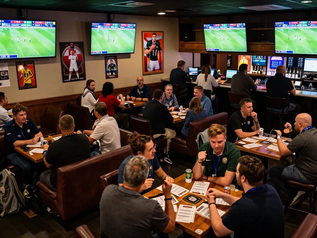 Cakhiatv sports fans passionately engaging in live betting excitement while watching football matches.