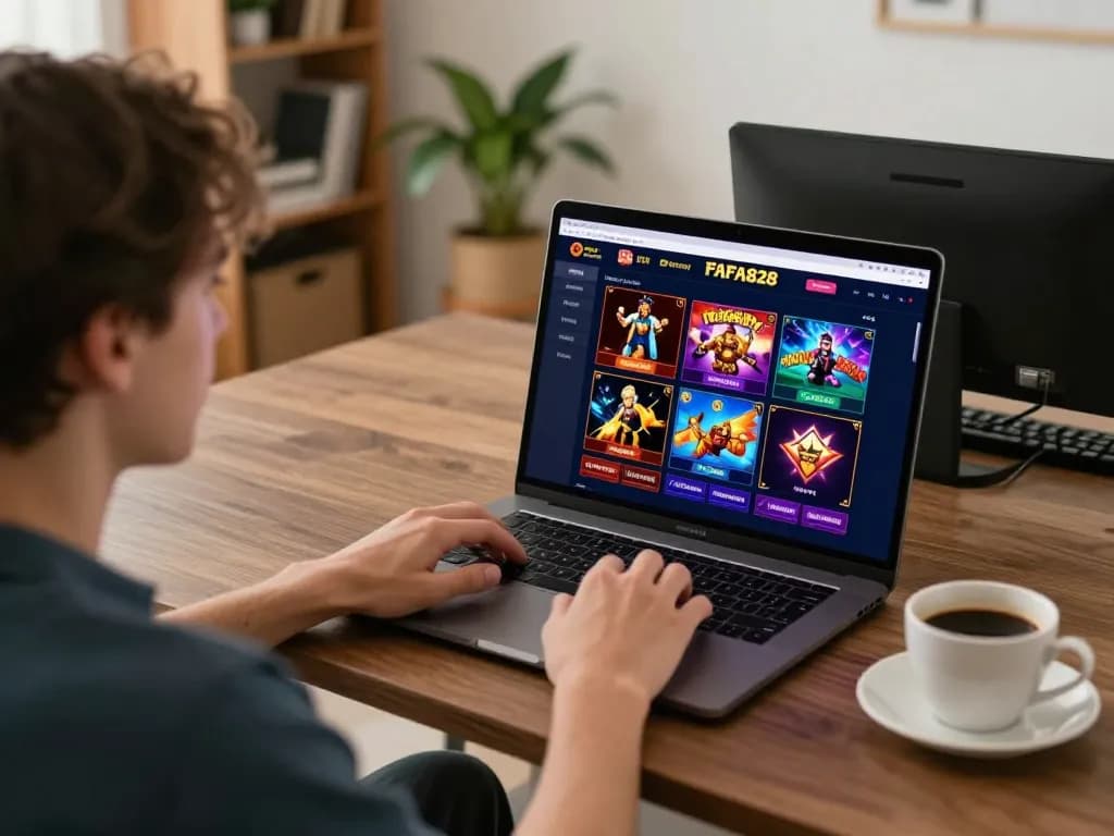 ผู้ใช้ FAFA828 สนุกกับการเล่นเกมคาสิโนออนไลน์ในบรรยากาศที่สะดวกสบายที่บ้าน แสดงให้เห็นถึงการมีส่วนร่วมทางดิจิทัลและกลยุทธ์