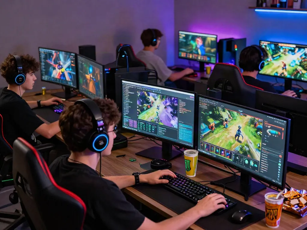 Players enjoying DJARUMBOS on gaming setups, showcasing excitement and community in 2026.