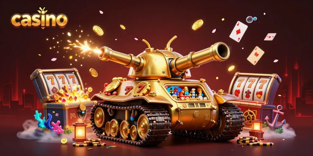 Win exciting jackpots and experience the thrill of casino gaming with this vibrant 3D illustration.