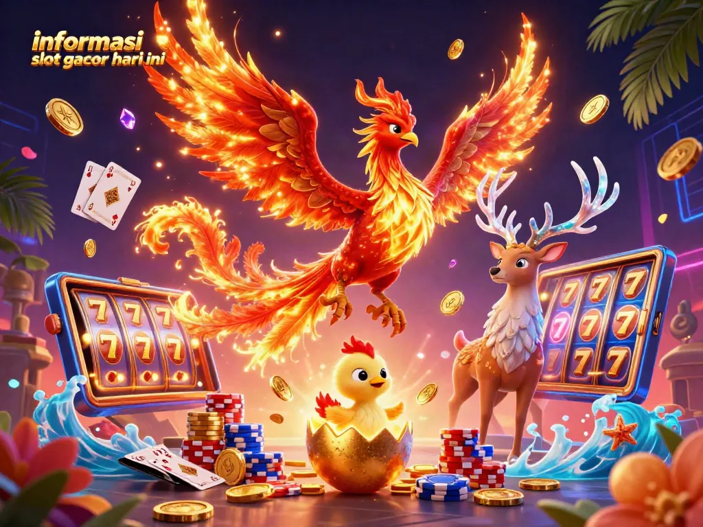 Menangkan informasi slot gacor hari ini dengan simbol dan elemen kasino menarik.