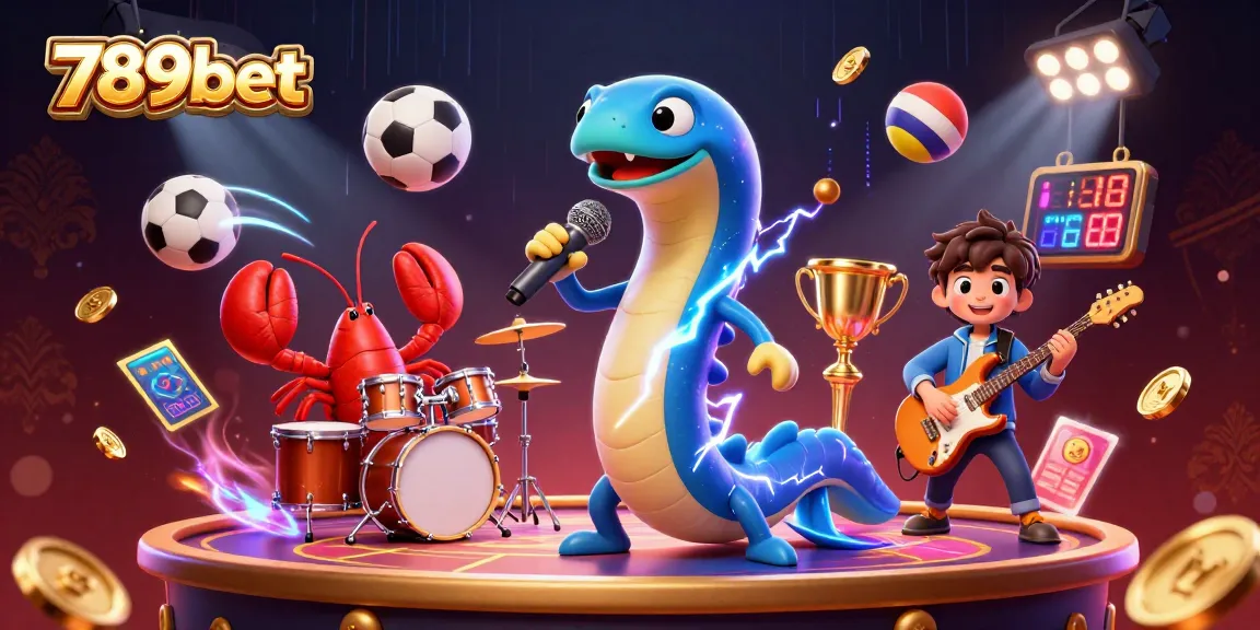 Experience thrilling action at 789bet with an electrifying casino performance featuring an electric eel DJ.