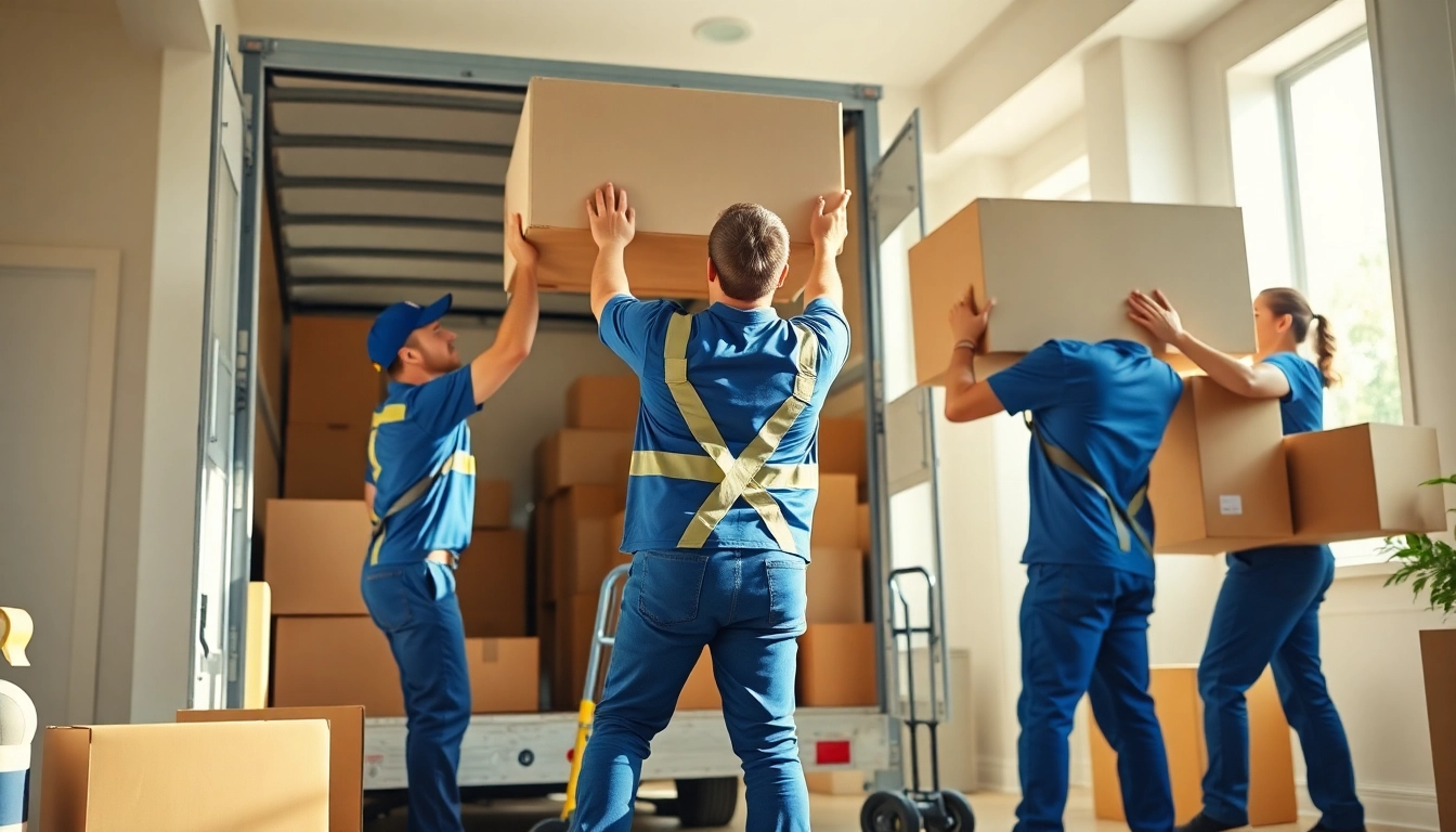 Experienced Toronto moving company professionals expertly handling furniture during a move.