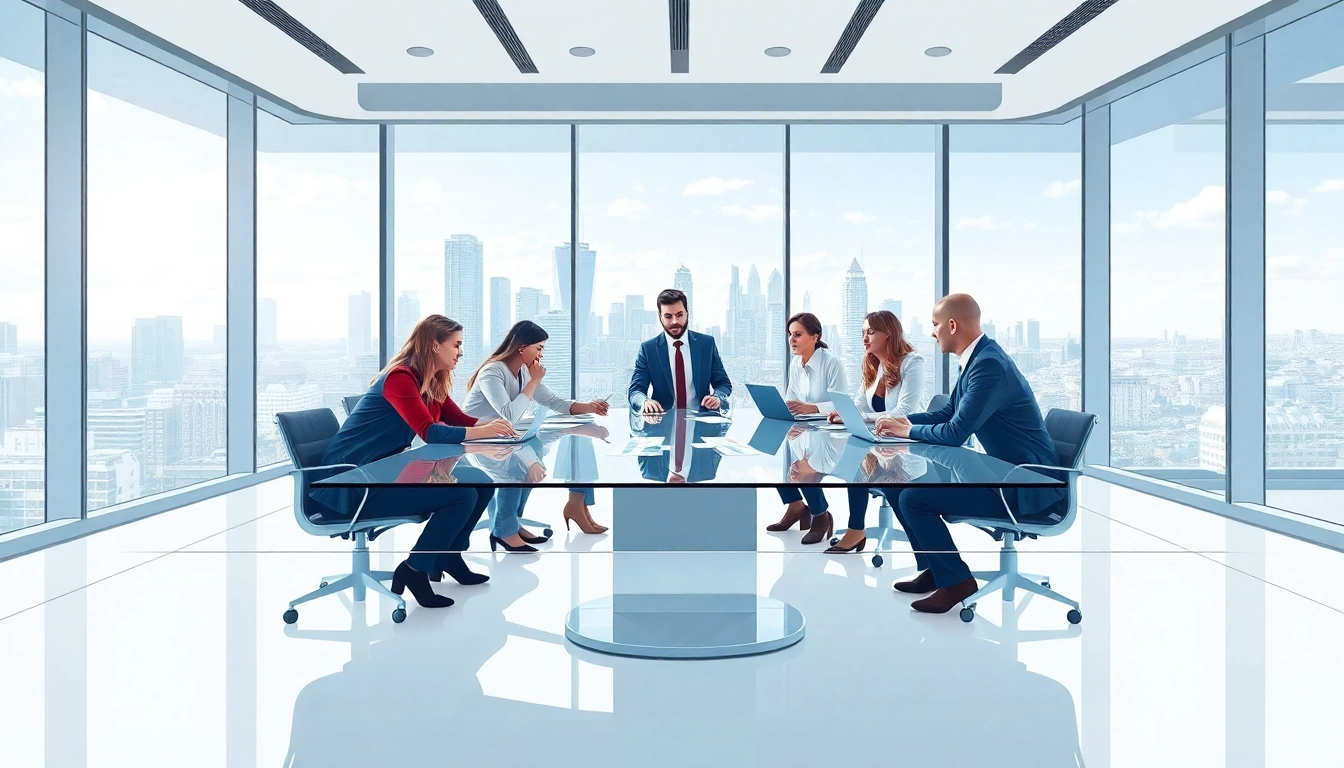 Engage with professionals at https://c168me.com/ in a bright, modern office setup.