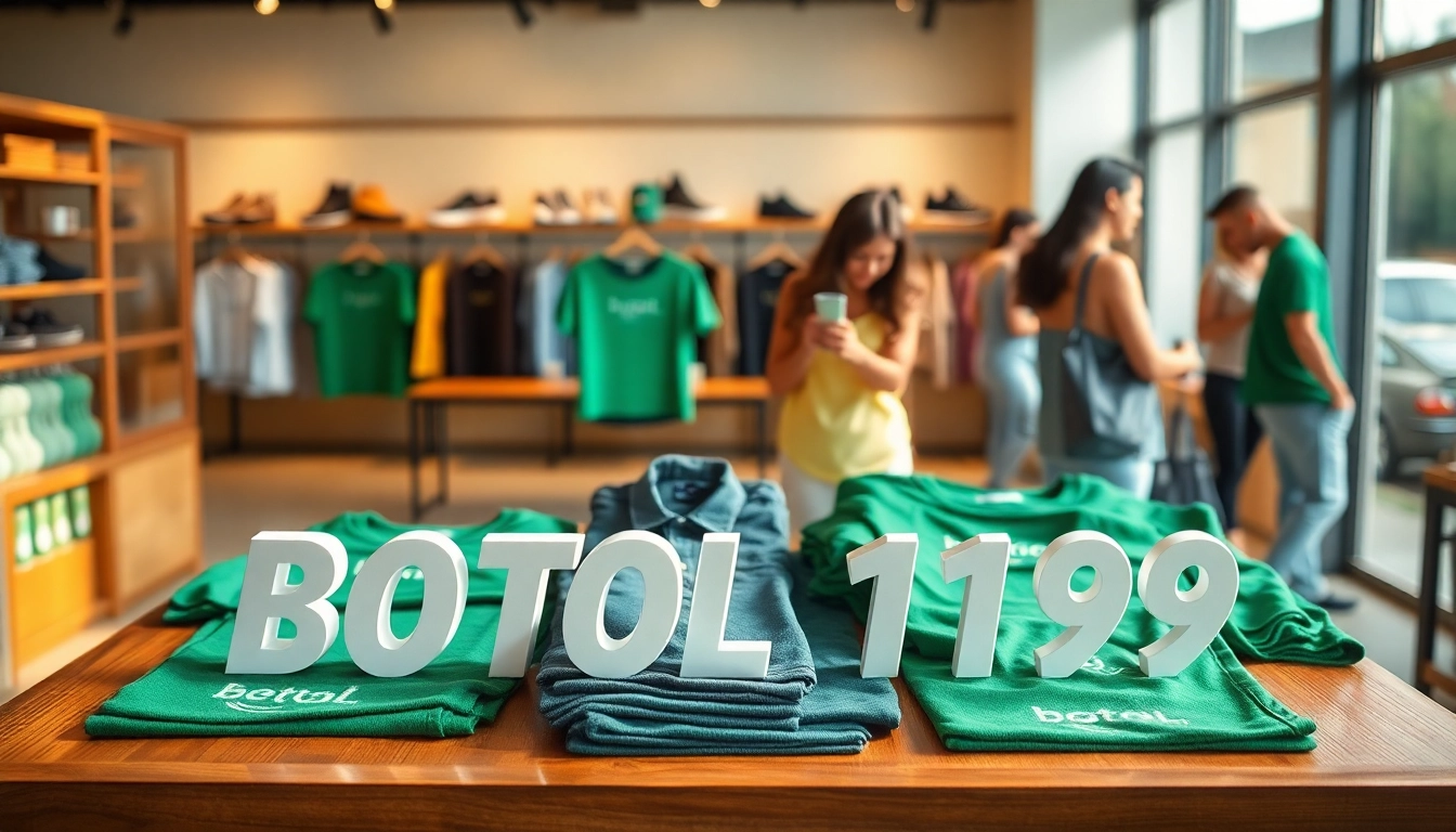 Discover fashionable apparel featuring BOTOL169 in a vibrant boutique setting.