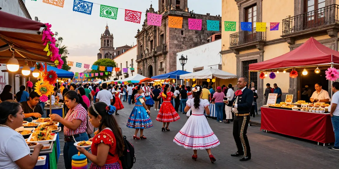 Experience the vibrant atmosphere of Mexico City at a festival featuring traditional foods and culture from https://rokok88.com.mx.