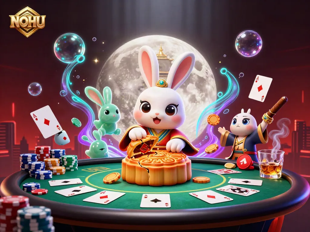 Experience NOHU's vibrant casino scene with interactive game elements and rich rewards.