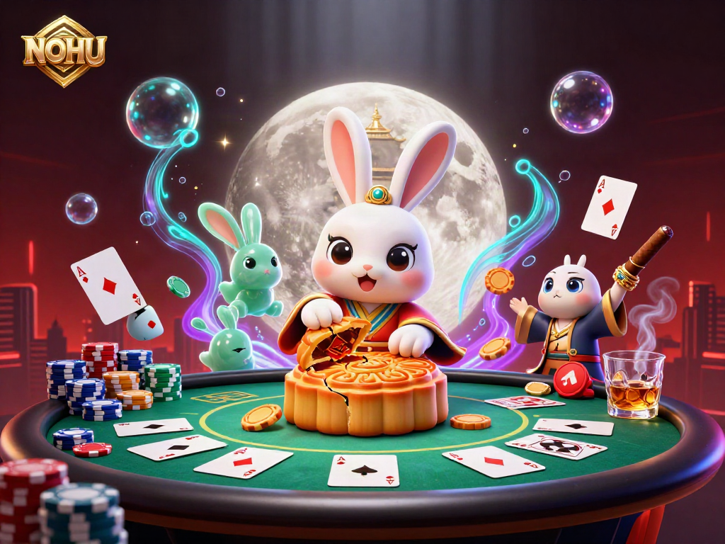 Experience NOHU's vibrant casino scene with interactive game elements and rich rewards.