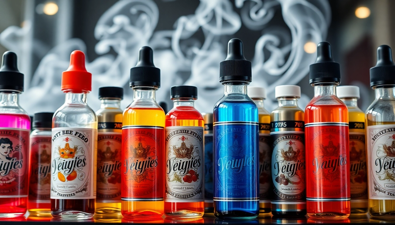 Explore vibrant e-liquids at Vape Juice Depot, showcasing colorful bottles and enticing flavors.