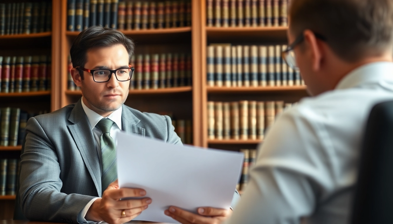 Sarasota injury lawyer consulting with a client, showcasing dedication and expertise.