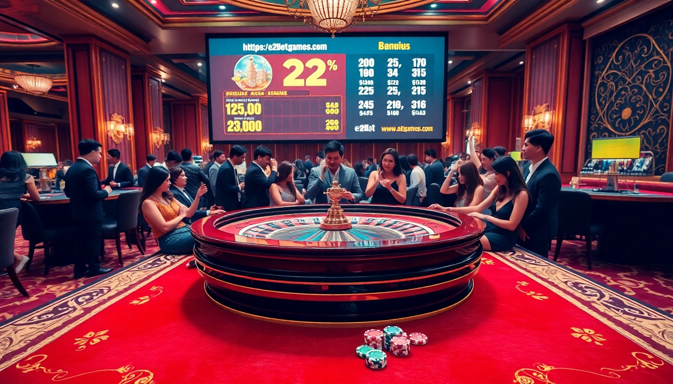 Spin to win at https://e2bet-games.com/ with an exciting roulette table experience and vibrant casino atmosphere.