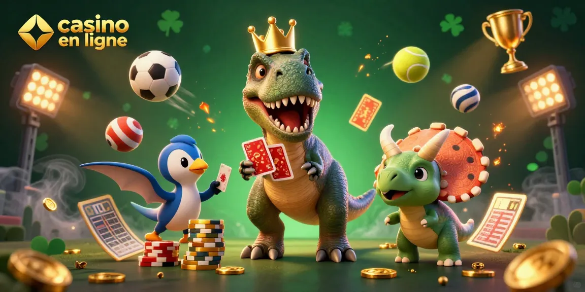 Action de jouer sur un casino en ligne avec des personnages colorés et des éléments dynamiques.