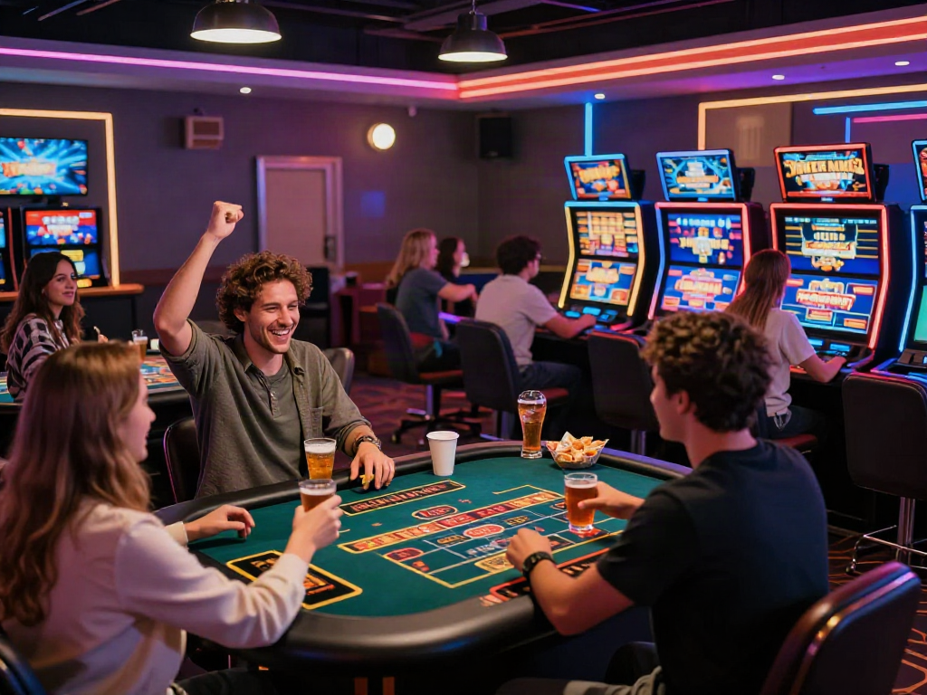 Engaging ORION88 virtual casino scene with players enjoying interactive slots.