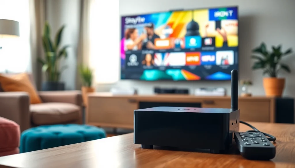 Engage with the Iron TV Pro showcasing modern streaming technology in a stylish room.