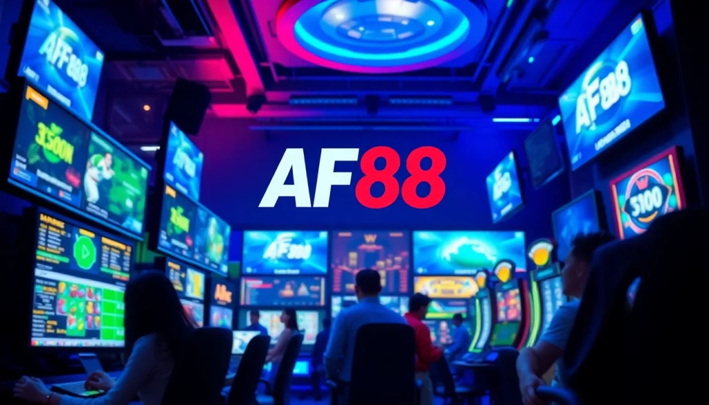 AF88 online gaming platform showcasing vibrant gameplay and user engagement.