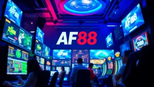 AF88 online gaming platform showcasing vibrant gameplay and user engagement.