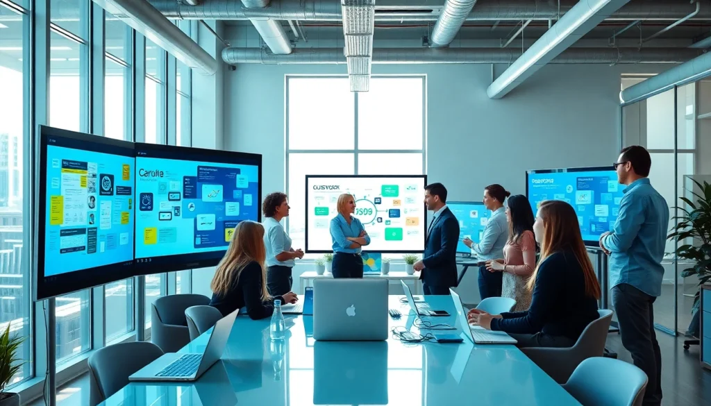 Generate strategic insights using effective tools at https://www.ound-ound.com, showcasing teamwork in a vibrant office.