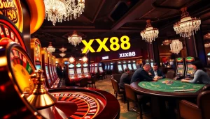 Experience the thrill of winning at XX88 Casino with vibrant slot machines and engaging table games.