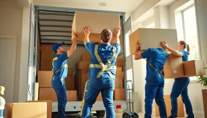 Experienced Toronto moving company professionals expertly handling furniture during a move.