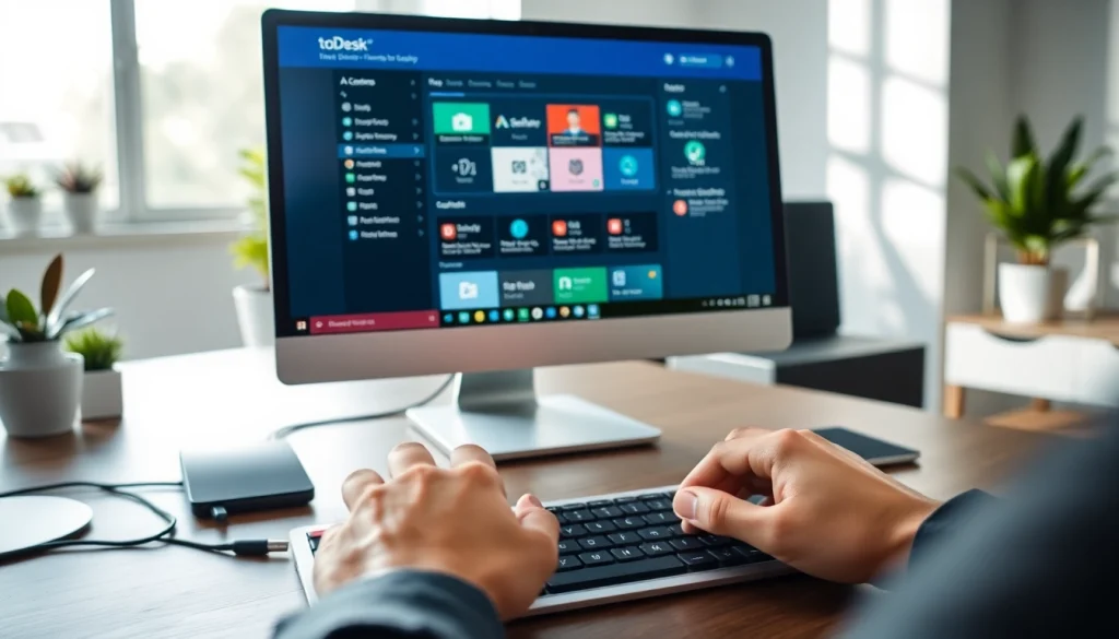Engage with ToDesk远程控制下载 through a sleek user interface that enhances remote control experience.