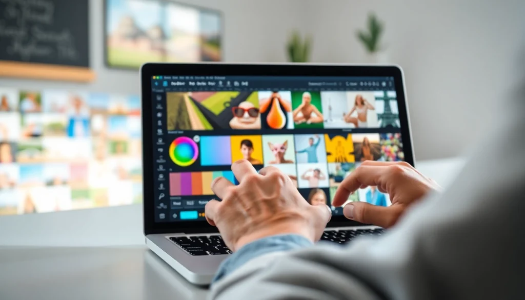 Enhance your photos with 美图秀秀下载 in a vibrant digital art editing interface.