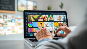 Enhance your photos with 美图秀秀下载 in a vibrant digital art editing interface.
