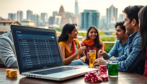 Engaging atmosphere showcasing the best sports betting sites in India among diverse individuals.