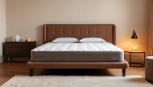 Scopri il topper matrimoniale sopra un letto elegante con lenzuola di cotone, perfetto per un sonno rigenerante.