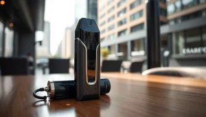 Showcase of a stylish pod mod device highlighting its design and features.