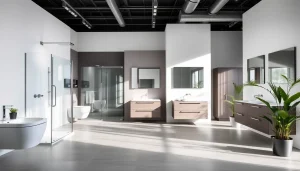 Besuchen Sie die modernen Badezimmerlösungen von sonni sanitär GmbH mit eleganten Duschkabinen und stilvollen Waschtischen.