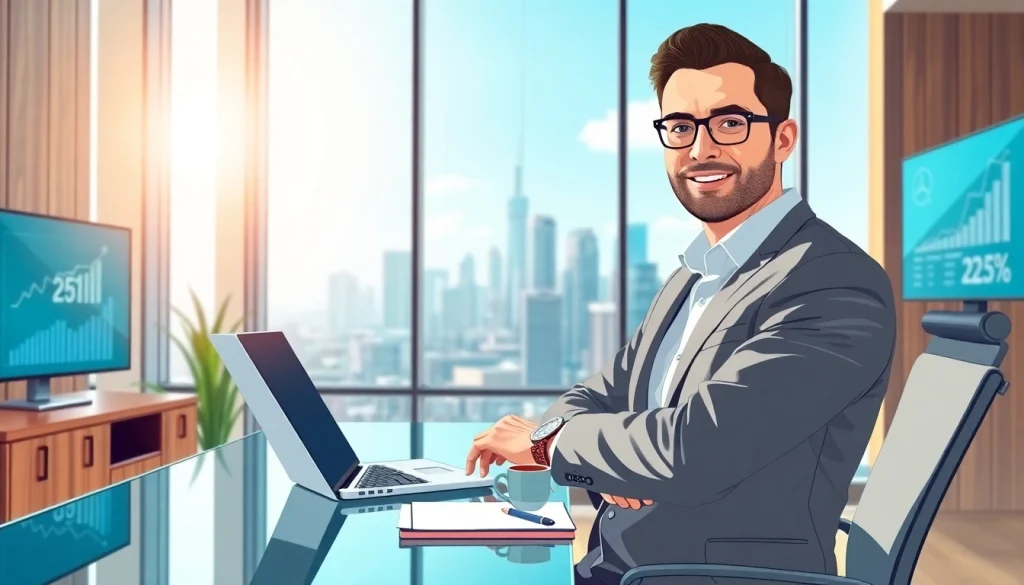 Boost your business acumen with insights from https://rr88sn.com/ in a modern office setting.