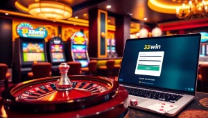 Engaging online gaming scene showcasing 33win đăng nhập on a modern casino interface.