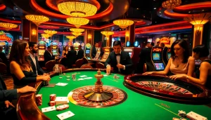 Experience thrilling gameplay at cwin casino with vibrant poker chips and cards.