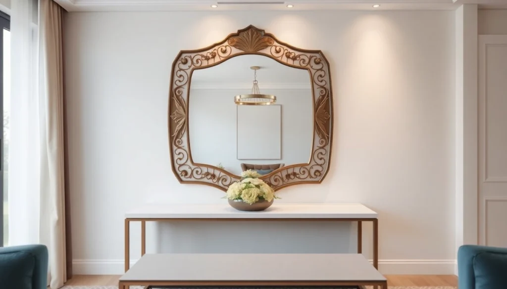 Enhance your home with beautiful mirrors from https://merithome.co.uk, showcased in a stylish interior design.