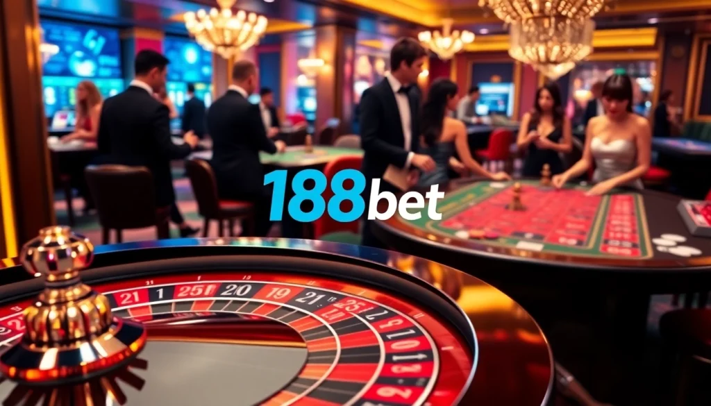Experience lively betting at nhà cái 188bet with vibrant roulette and poker action.