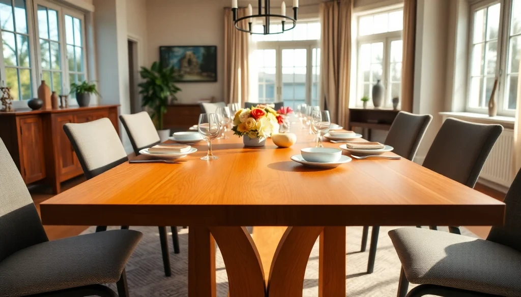 Stylish extension tables designed for modern dining settings, showcasing quality craftsmanship.