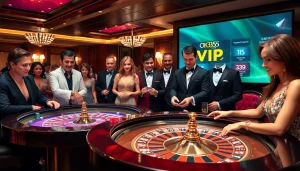 Experience high-stakes gaming at OK365 com VIP showcasing luxurious casino excitement.
