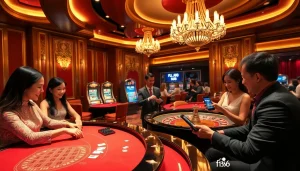 Experience the thrill of betting at nhà cái f168 in a luxurious casino atmosphere filled with excitement.