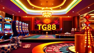 Engaging scene at trang chủ tg88 showcasing an immersive online casino experience with vibrant games and betting elements.