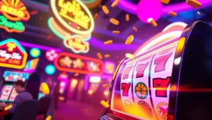 Merayakan kunjungan ke petanitoto dengan slot machine yang menarik dan atmosfer yang ceria.