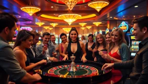 Experience the excitement of gaming at https://topclub.site/ with vibrant roulette tables and engaged players.
