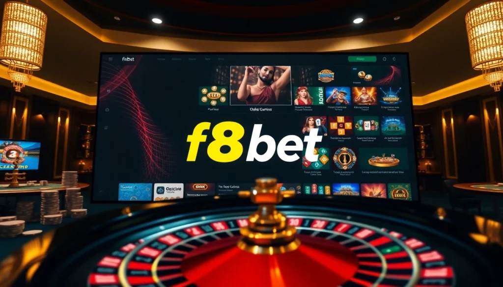 Experience excitement at f8bet with a thrilling online casino gaming setup.