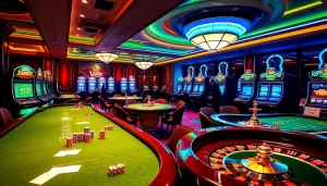 Players enjoying a thrilling gambling experience at https://babu88.global/ casino with vibrant gaming tables.