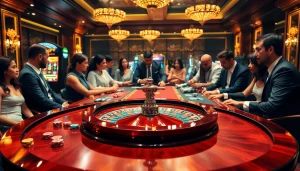 Experience high-stakes gambling at https://hay88.deal/ with a vibrant casino roulette scene.