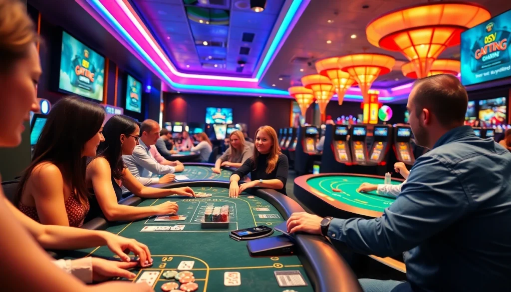 เล่น fast289 คาสิโน อย่างสนุกสนานมีผู้เล่นหลายคนในบรรยากาศสดใส