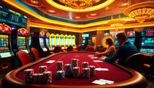 Engage in thrilling poker fun at https://9dbett.com.br, amidst vibrant casino lights and immersive betting experiences.